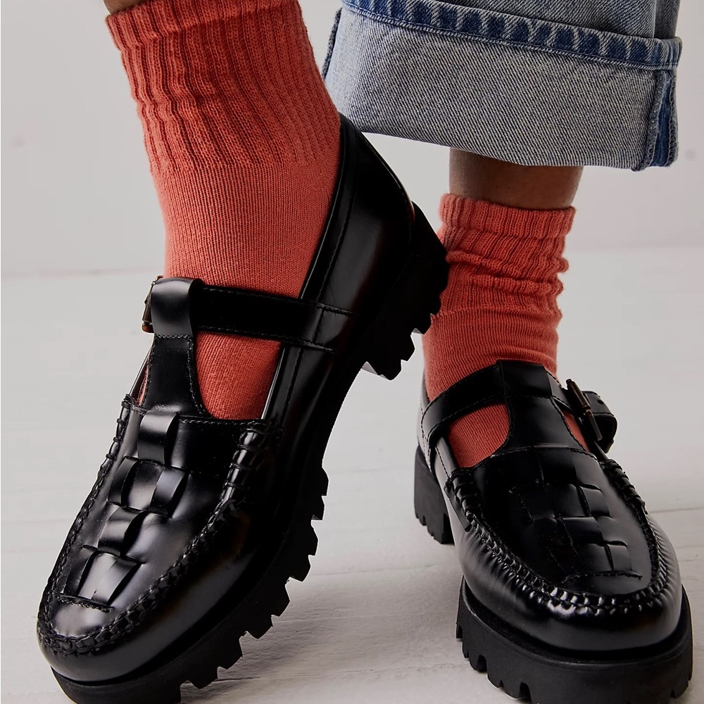 G.H. Bass & Co. Black Leather Loafers